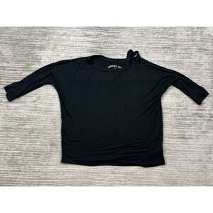 Aero Top Womens Small‎ Black Dolman 3/4 Sleeve Seriously Soft Rayon Blend